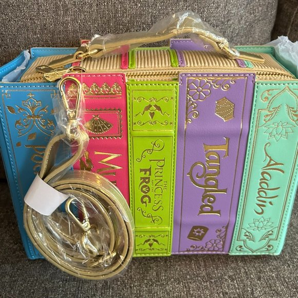 Loungefly Disney Princess Books Classics and Exclusive Volume 2 Crossbody Bags - Picture 3 of 14